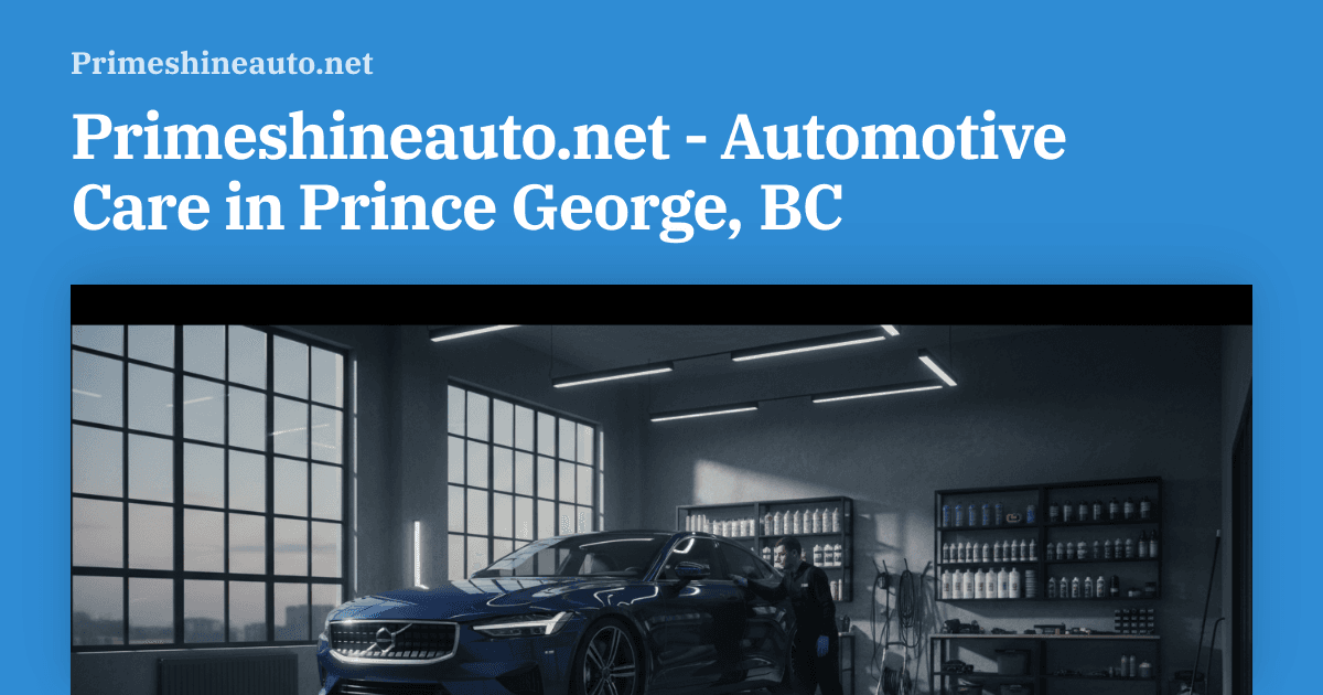 Prime Shine auto detailing & Window tinting - Commercial Window Tinting logo