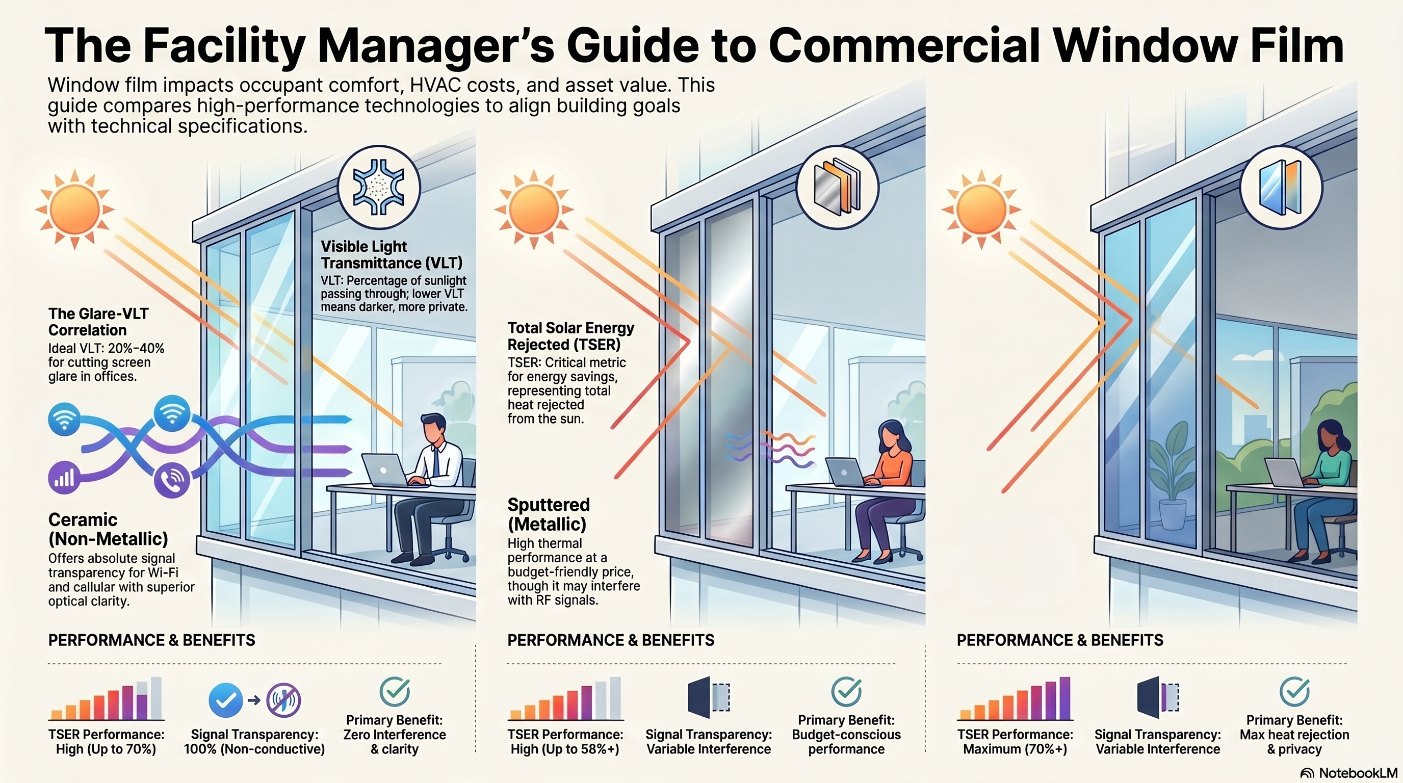 Best Commercial Window Tint Options for Offices Infographic